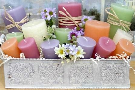 candle gift basket