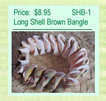 long shell bangle braclet