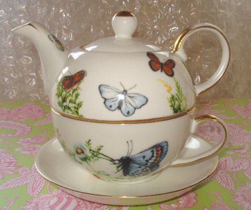 butterfly teapot